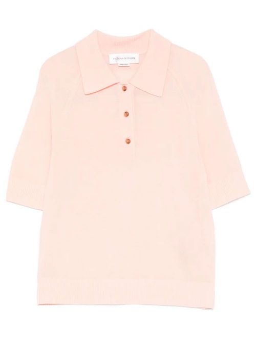 Lightweight Fine Guage Knitted Polo Top