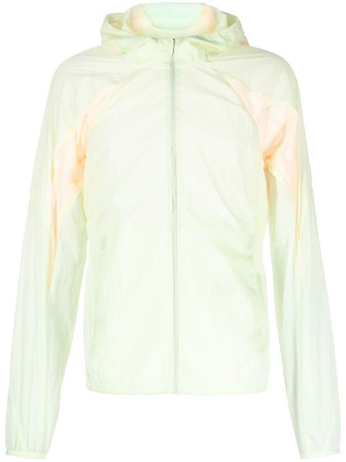 Transparent-design hooded jacket - Green