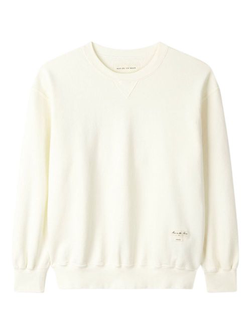 Logo-tag sweatshirt - White