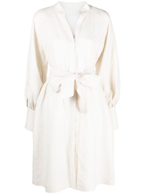 Belted linen dress - Neutrals