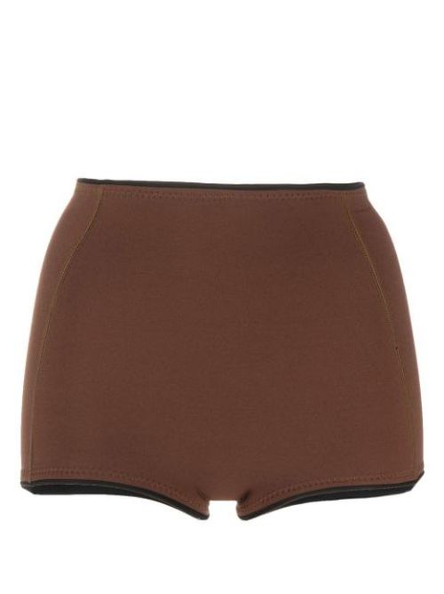 Parry high-waisted swim shorts