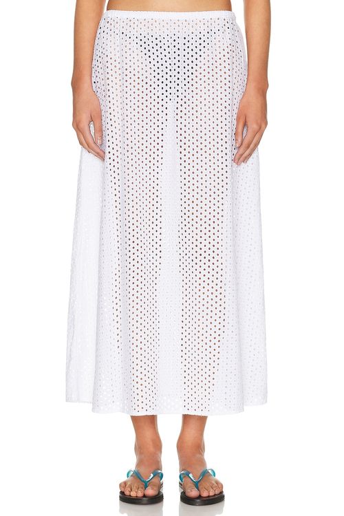 Solid & Striped The Sydney Skirt in Optic White - White. L also in M