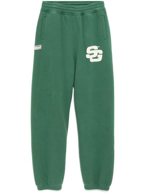 Logo-print track pants - Green