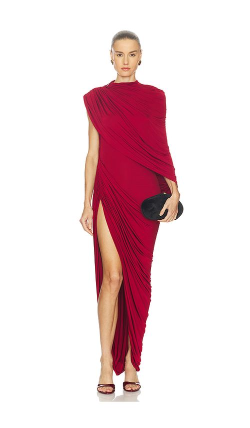 Camila Coelho Alondra Maxi Dress in Red. XS. Also in XXS
