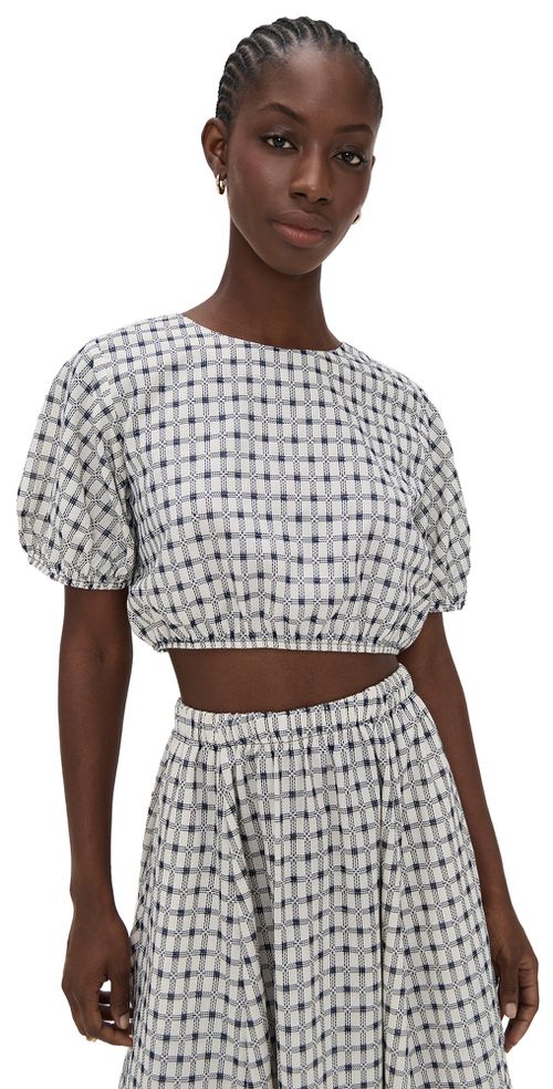 Lillian Blouse Ivory Dobby