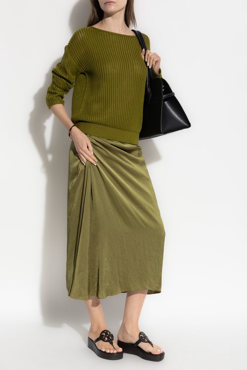 Cotton Sweater, Women's, Green