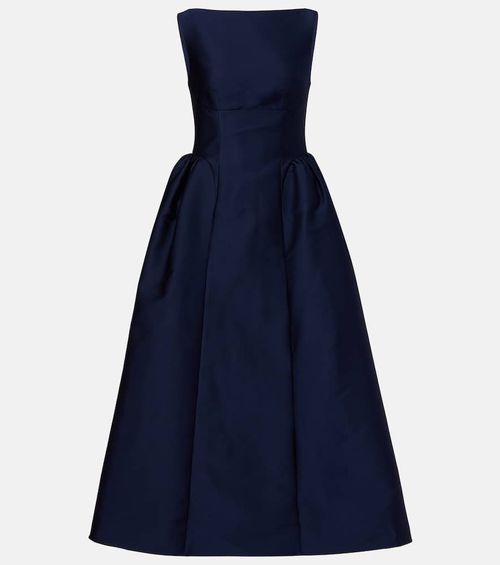 Taffeta midi dress