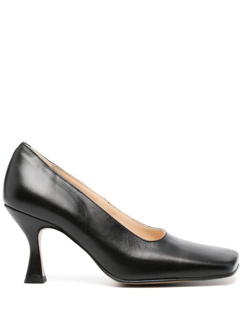 Rosana 80mm leather pumps - Black