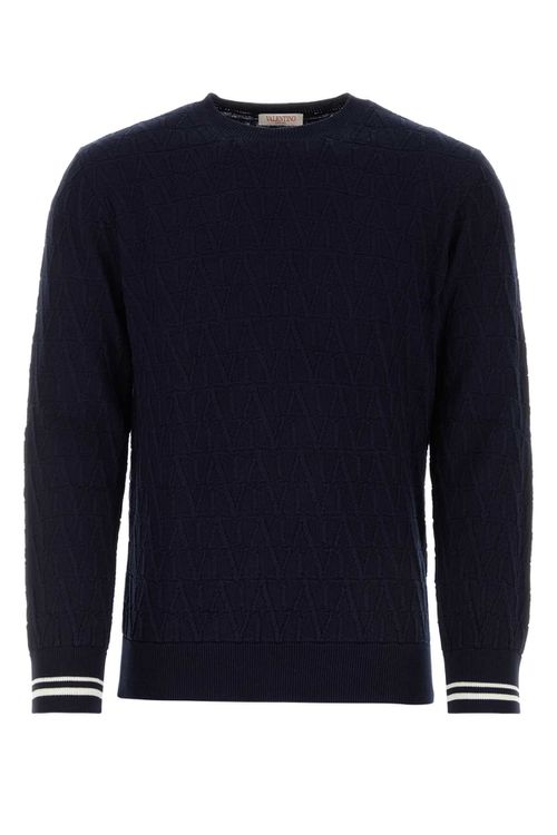 Dark Blue Cotton Sweater