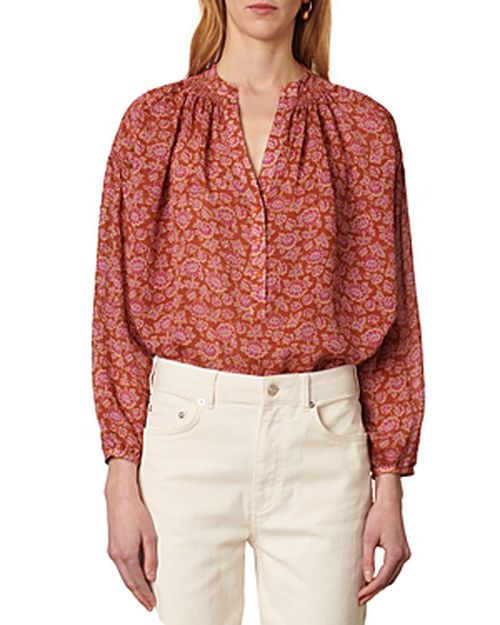 Nipoa Floral Print Cotton Top