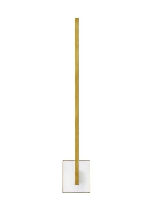 Natural Brass LED Wall Sconce from the Klee Collection