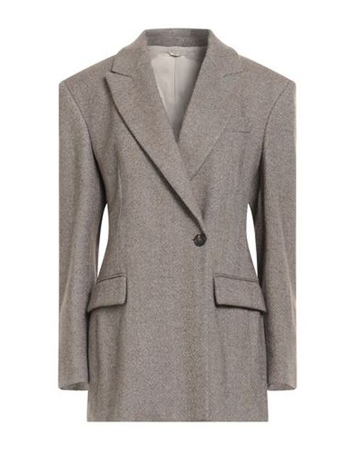 Woman Blazer Khaki Size 6 Virgin Wool, Wool, Polyamide, Elastane