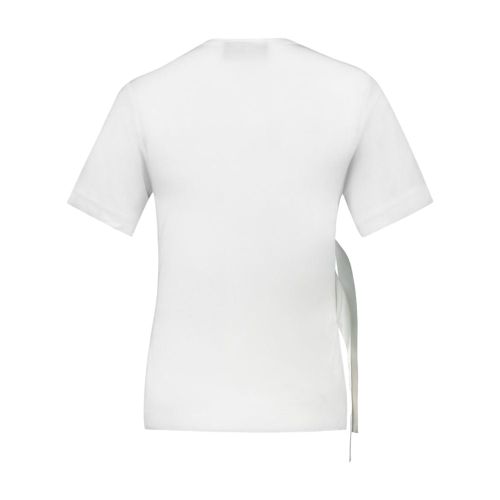 Bow Sash Lyocell T-Shirt — Ivory