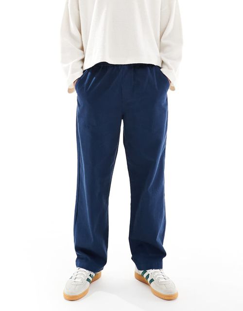 Greenport drawstring trouser in blue - MBLUE