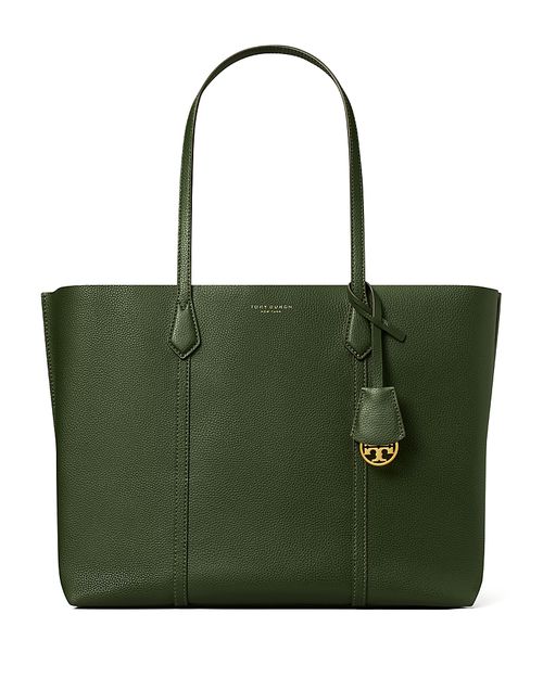 Perry Triple Compartment Leather Tote