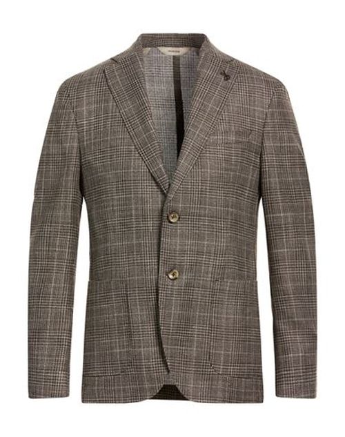 Man Blazer Black Size 36 Virgin Wool, Silk, Linen