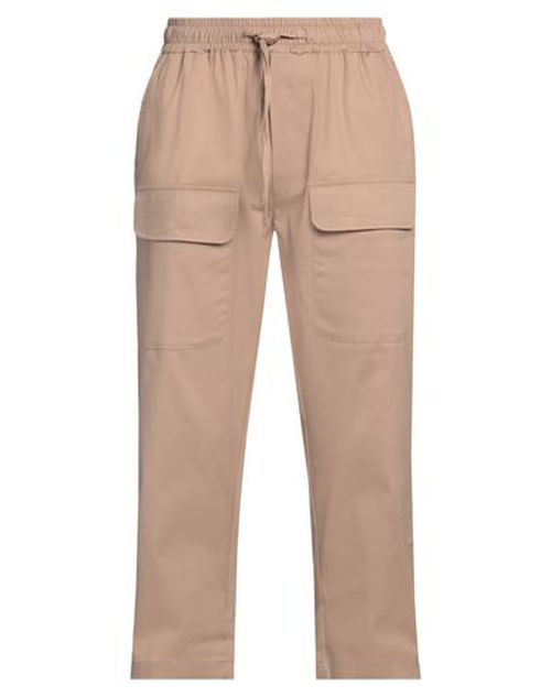 Man Pants Light brown Size M Cotton, Lycra