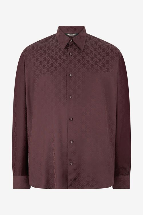 Silk-blend Shirt With All-over Monogram