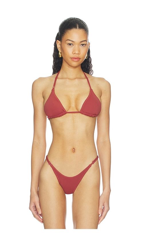 Geel Triangle Bikini Top in Brown. - M also in L