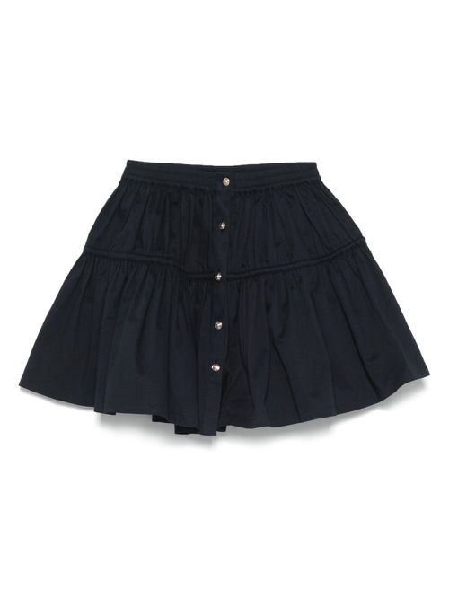 Tiered mini skirt - Blue