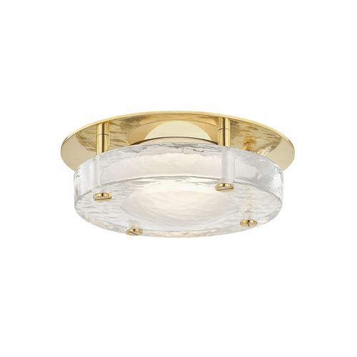 Aged Brass LED Flush Mount from the Heath Collection