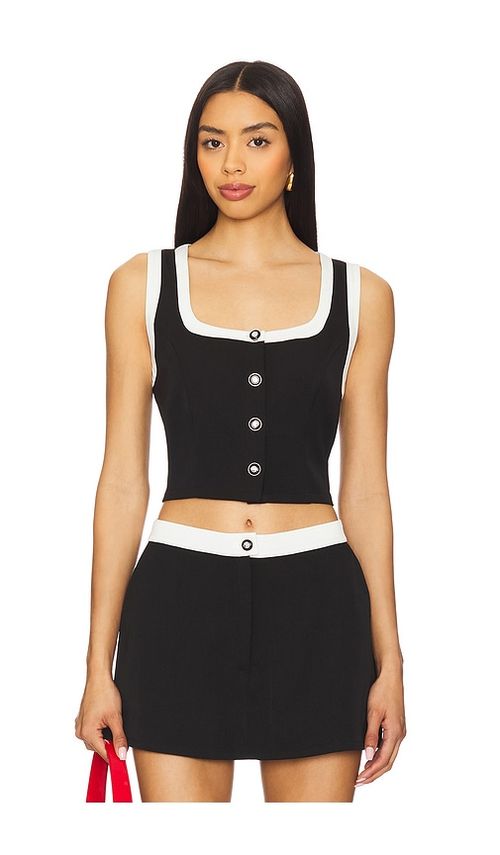 ASTR the Label ÄRMELLOSES OBERTEIL TOP in Black. Größe XS. Also in