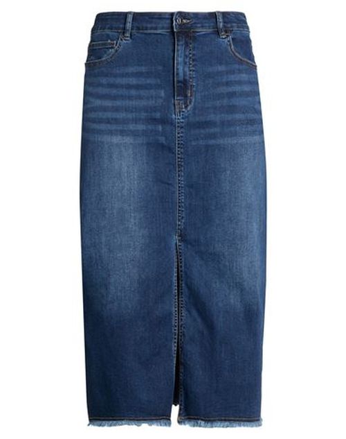 Woman Denim skirt Blue Size 12 Cotton, Polyester, Elastane