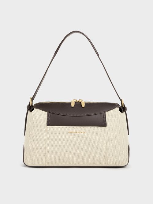 Charles & Keith - Roan Canvas Top Handle Bag