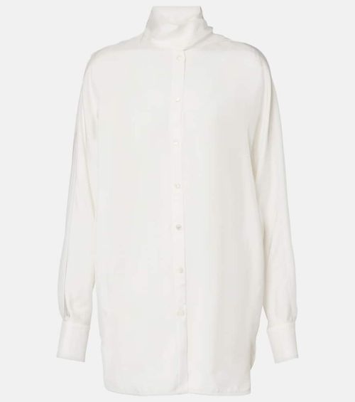 Tie-neck blouse