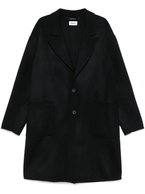 Virgin wool coat - Black