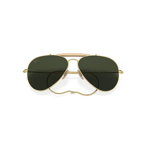 Ray-Ban Outdoorsman | Aviation Collection Sunglasses Arista Gold Frame Green Lenses 58-14