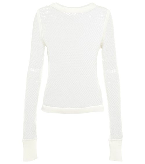 Sequined net top
