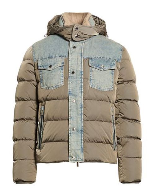 Man Puffer Khaki Size 42 Polyamide