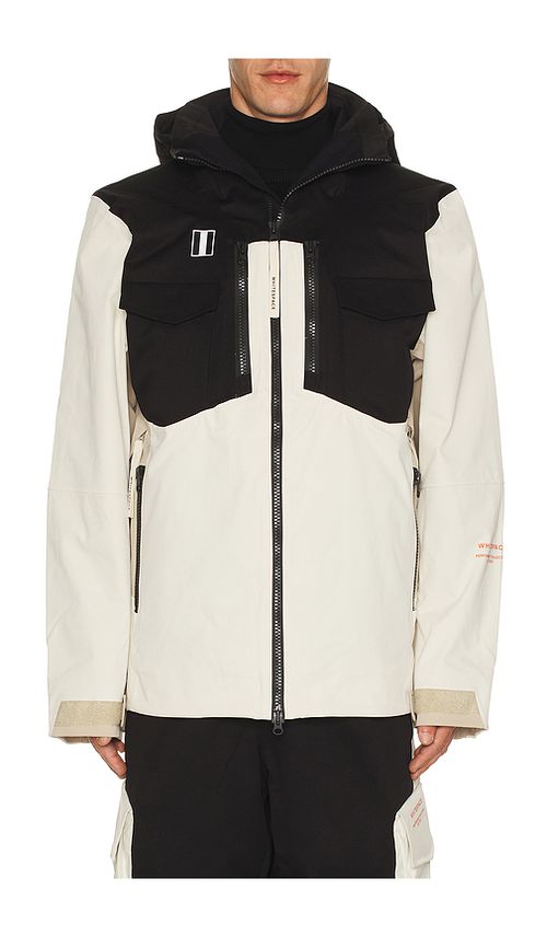 Whitespace 2L Insulated Cargo Jacket in Plaza Taupe Black Onyx & Bone. S also in L, M, XL/1X