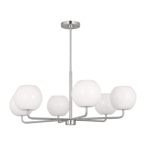 Brushed Steel Chandelier from the Rory Collection