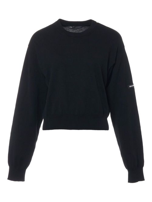 Balenciaga Pre-Owned 2023 cropped sweater - Black