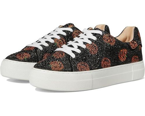 Blue by Sidny Sneakers Women's 6 Pumpkins Rhinestone Shoes FZP544