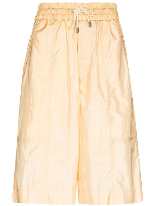 Laiora drawstring-waist bermuda shorts - Yellow