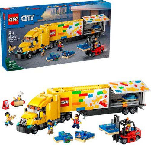 City Yellow Delivery Truck Toy 60440