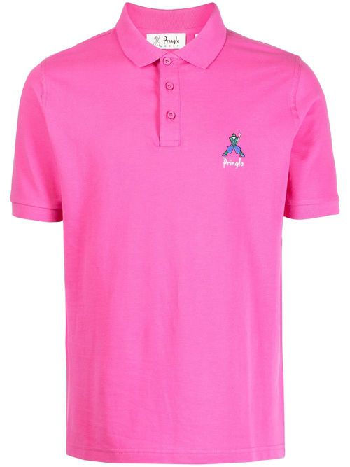 Geometric George Golf polo shirt - Pink