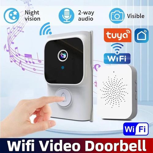 WiFi Visual Doorbell Intelligent Camera Wireless Video Doorbell Visual Real-time Intercom IR Night Vision Door Bell Camera Video Intercom Alarm Chime
