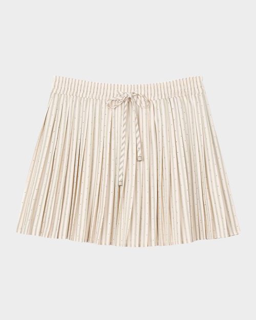 Stellie Embellished Striped Mini Skirt