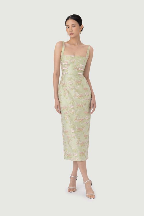 Alice Brocade Midi Dress