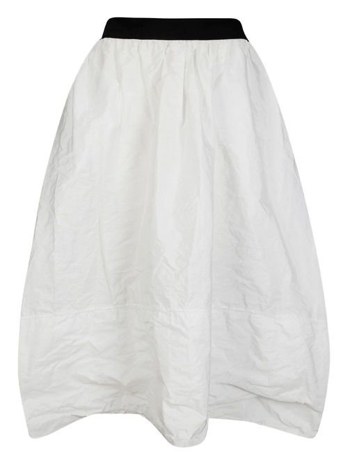 Maria Calderara flared skirt - White