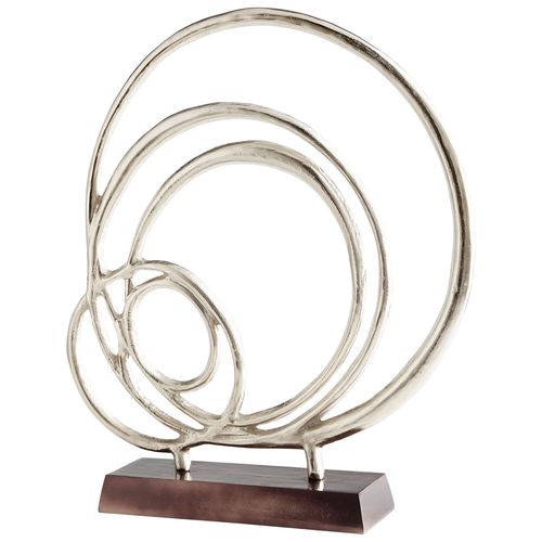 Lipsice Sculpture in Nickel And Black