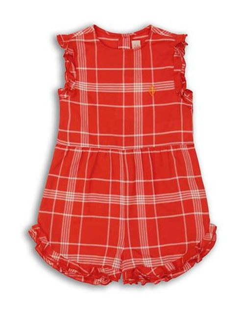 Kid Girl Playsuit Red Size 10 Cotton