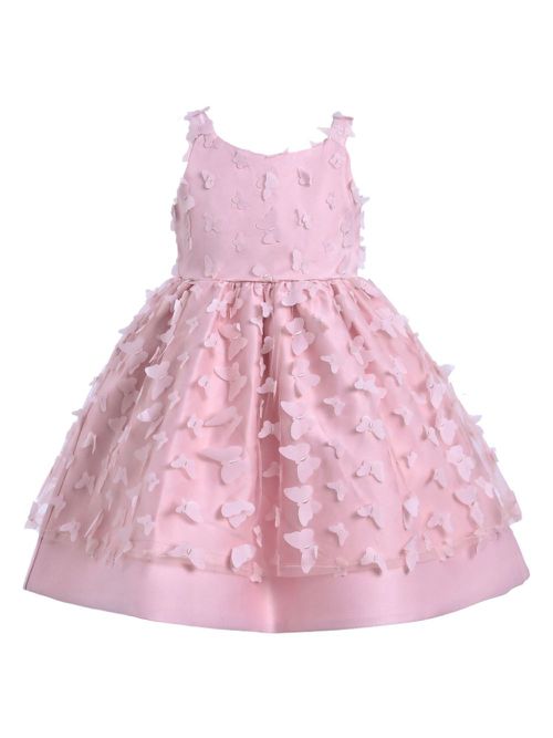 knee length dresses for ladies Maya White Floral Embroidered Tiered Organza Midi Dress – Maya Deluxe