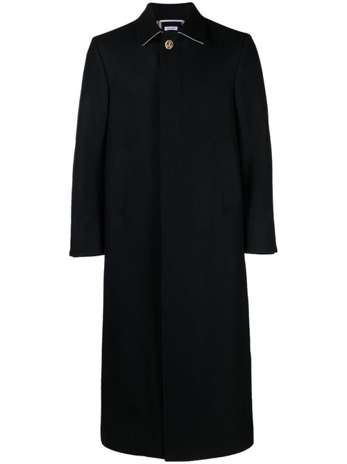 Single-breasted button-fastening coat - Blue