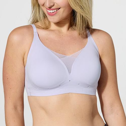 2-pack Invisible Edge Breathable Gel Support Bra - Mahogany/Lavender