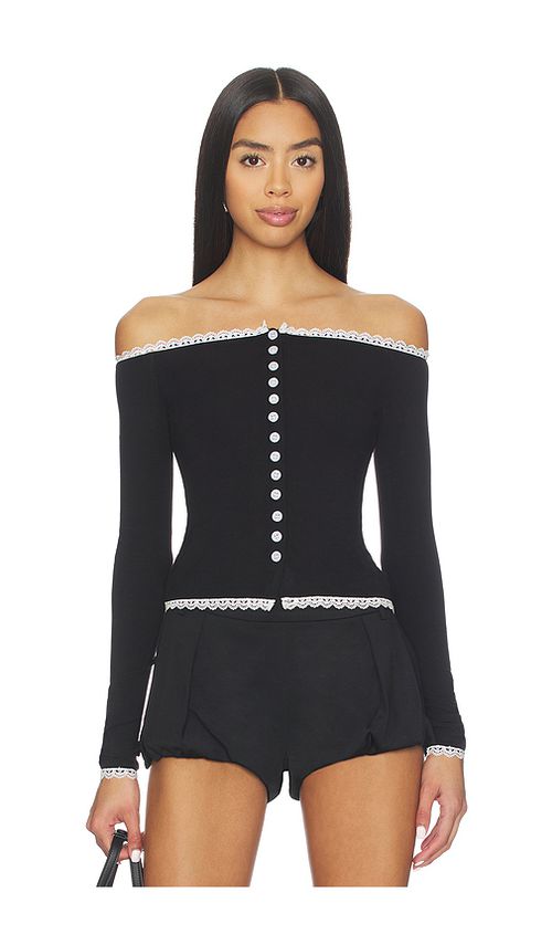 Amelie Teje Alexandra Top in Black. - S also in L
